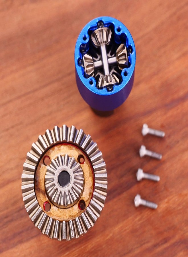 Mesimsple 45# Steel Differential Diff Gear for 1/14 14301 14302 14209 14210 H16PL H14BM Series Upgrades Part Blue - Image 2